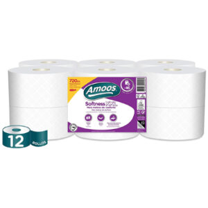 Papel Higiénico 3F Amoos Softness XXL 60 Mts 12 Rolos