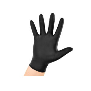 Luva Nitrilo Preto Caixa 100 Und