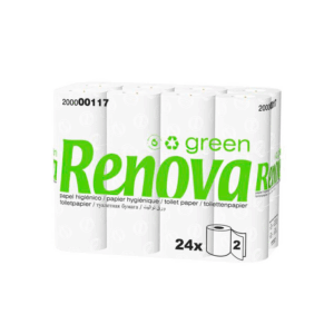 Papel Higiénico Doméstico Renova Green 2F 24Rolos